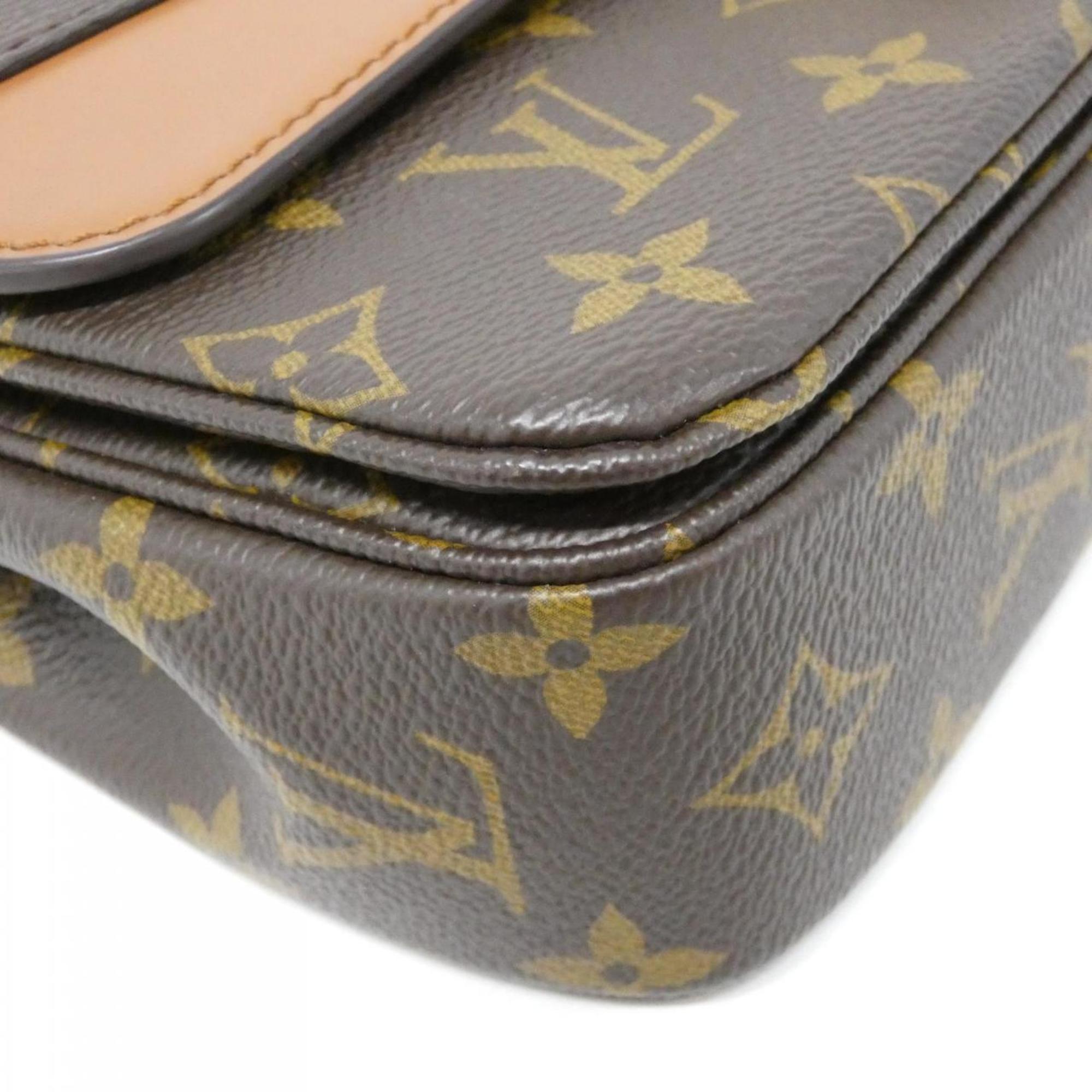Louis Vuitton Caramel Marron Coated Canvas Shoulder Bag
