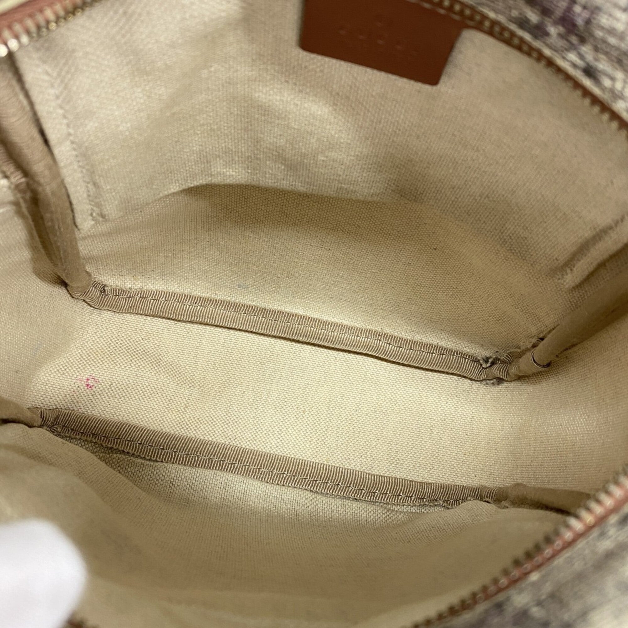 Gucci Brown Pink Pvc Shoulder Bag (Pre-Owned)