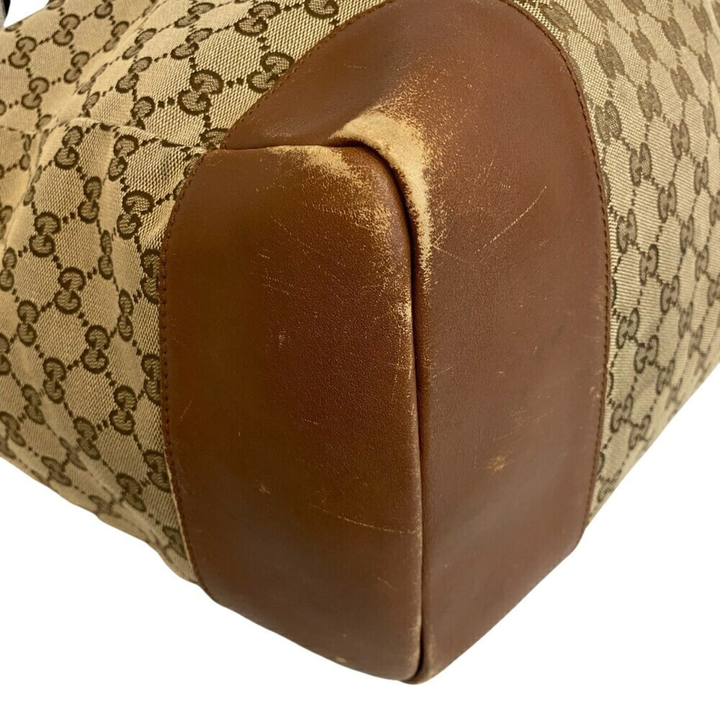 Gucci Brown Canvas Tote Bag (Pre-Owned)