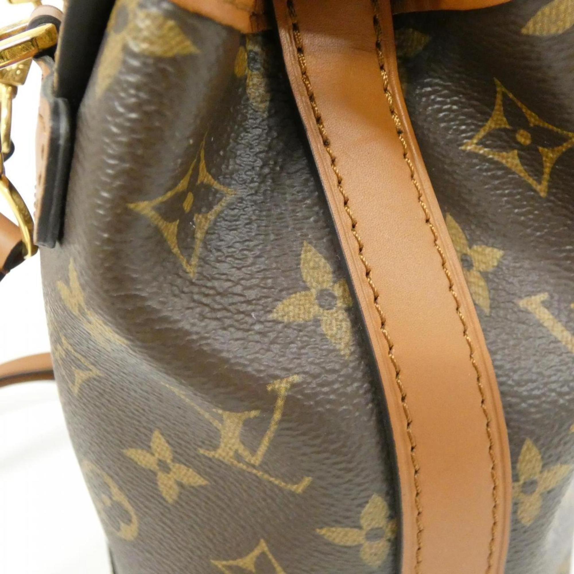 Louis Vuitton Marron Coated Canvas Backpack