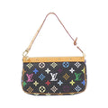 Louis Vuitton Black Coated Canvas Pochette Pouch