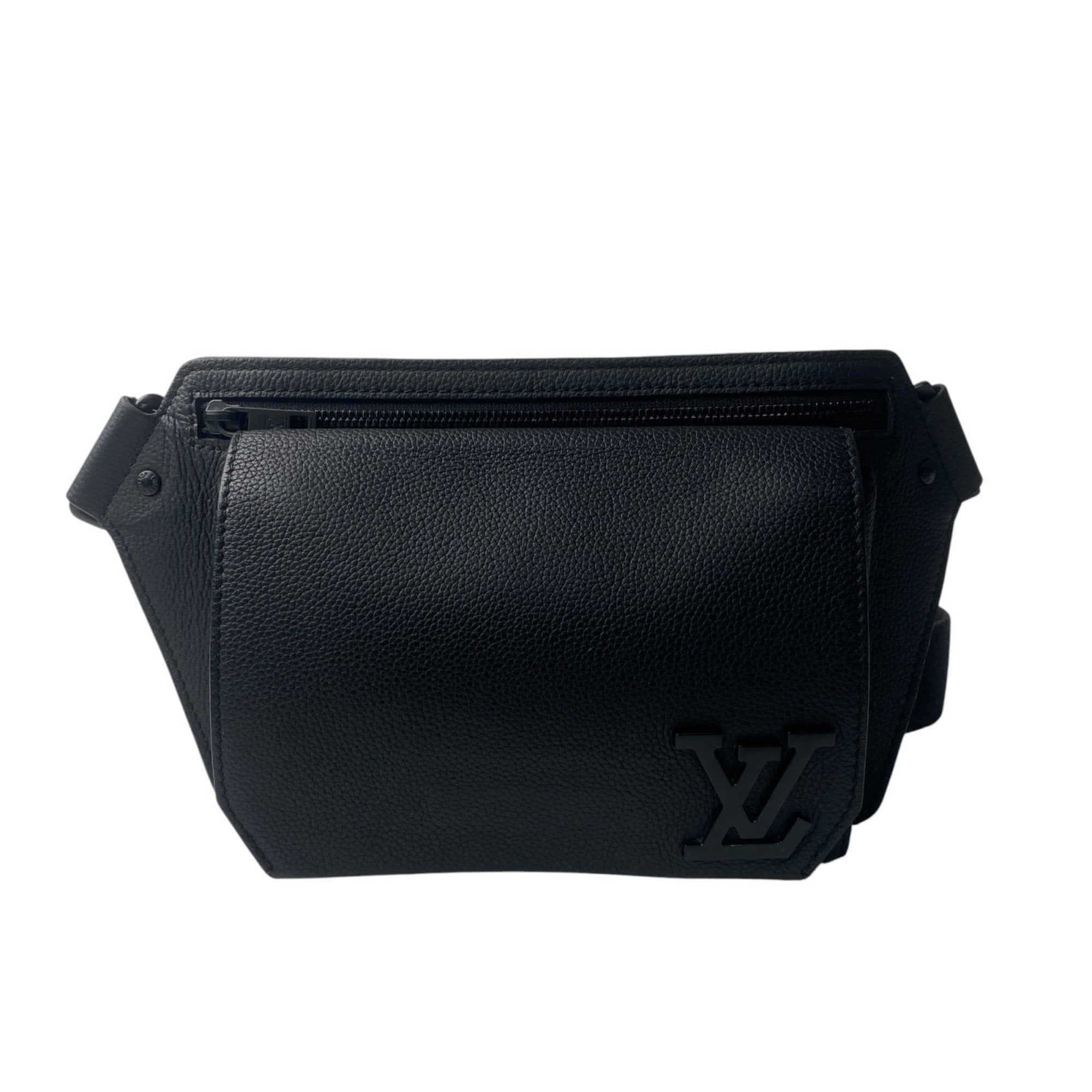 Louis Vuitton Black Leather Sling Bag