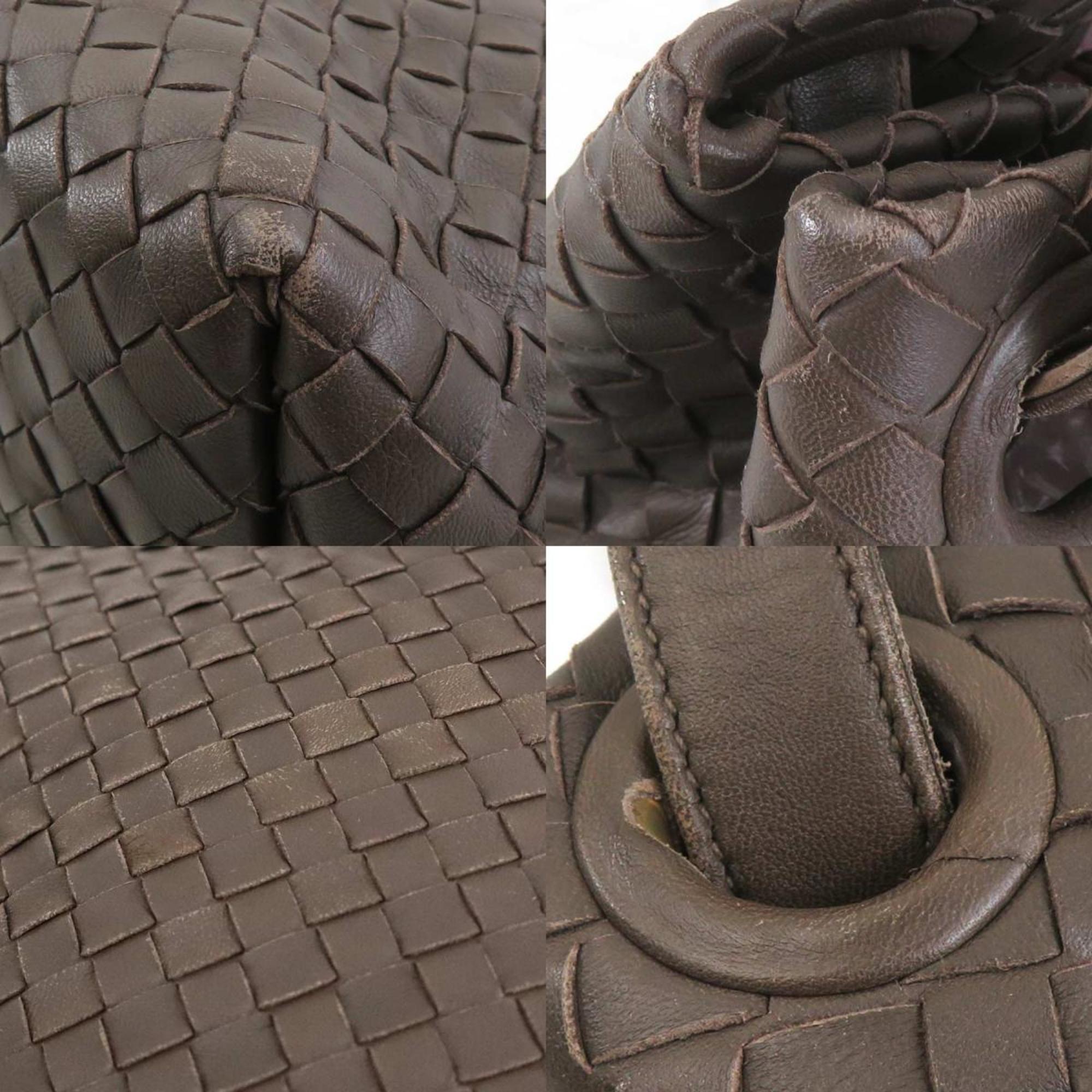 Bottega Veneta Brown Intrecciato Shoulder Bag