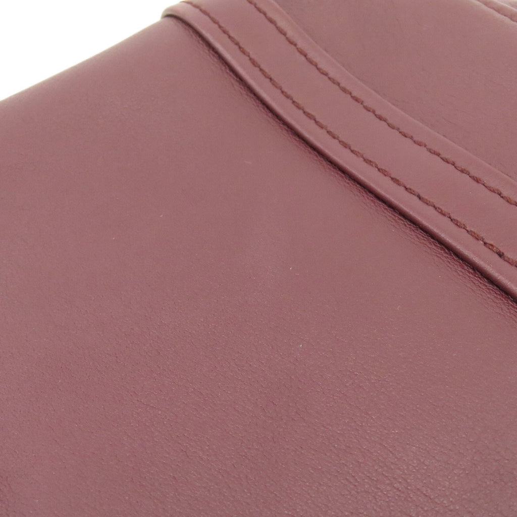 Balenciaga Bordeaux Leather Hand