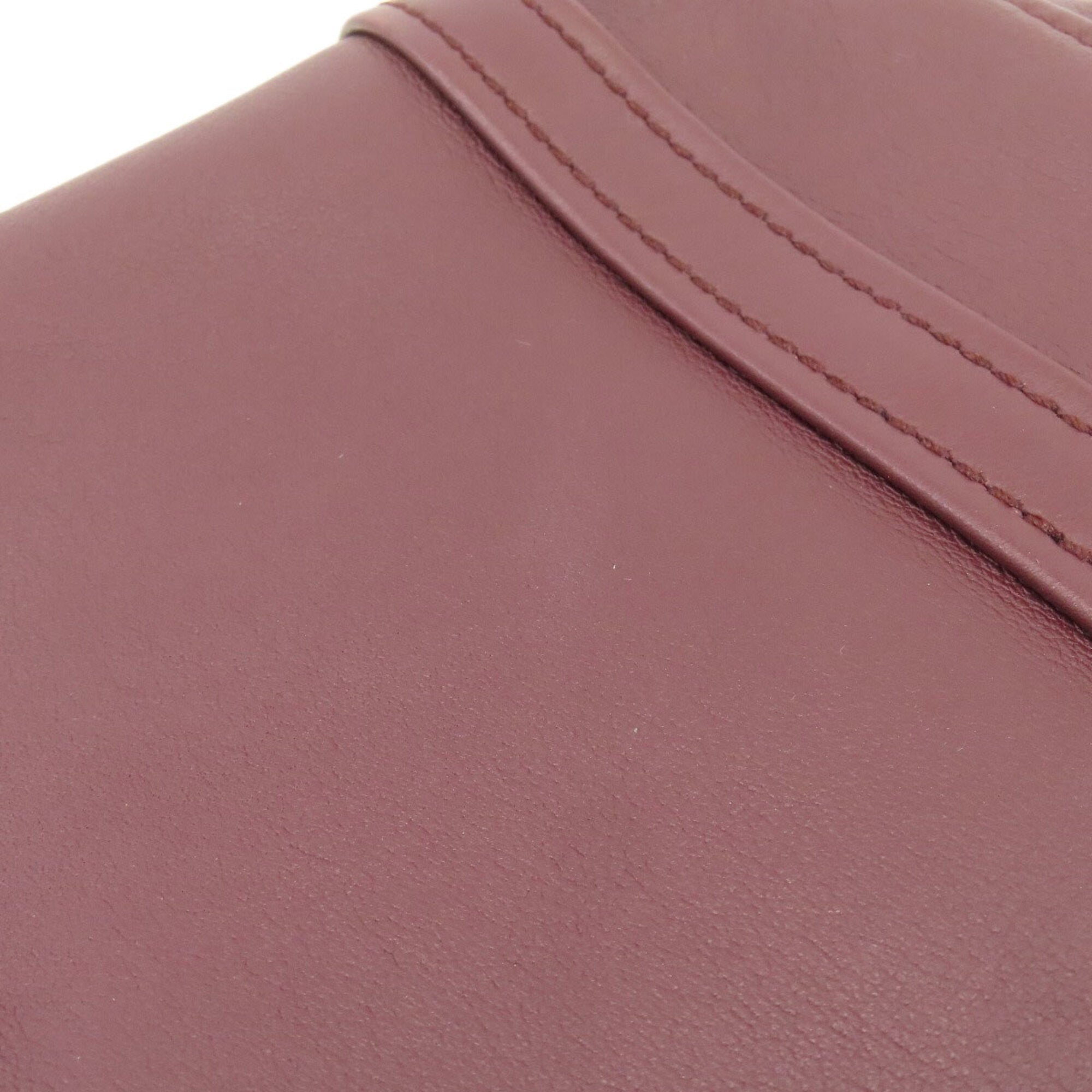 Balenciaga Bordeaux Leather Hand