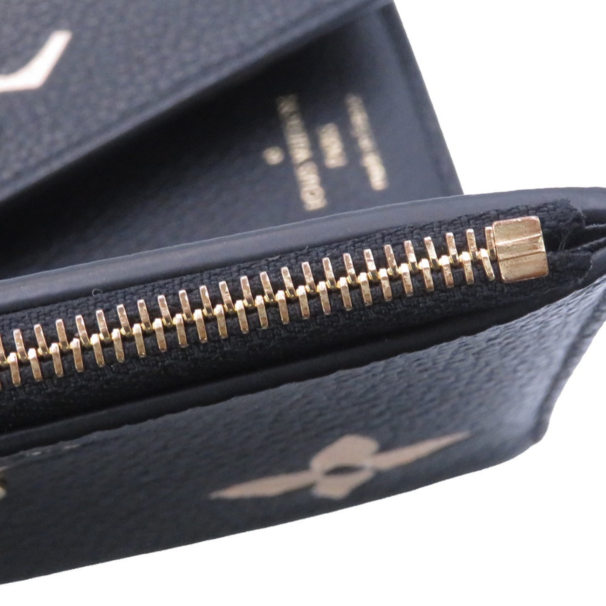 Louis Vuitton Beige Bicolor Black Monogram Monogram Empreinte Wallet (Tri-Fold)