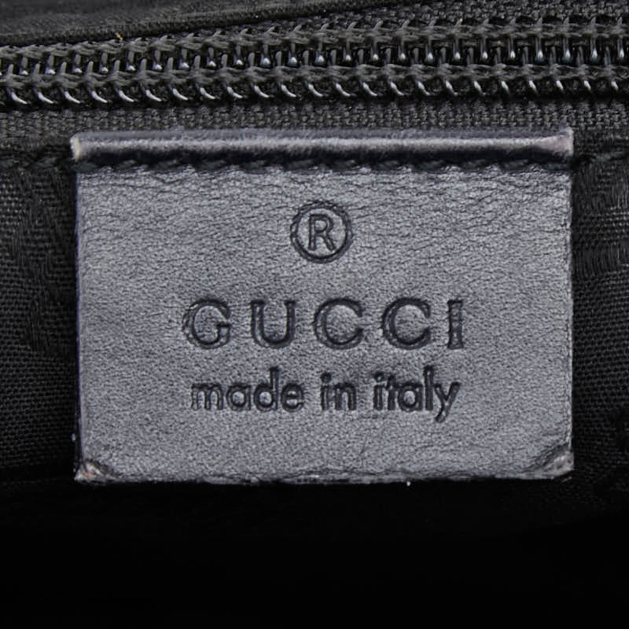Gucci Black Pvc Leather Shoulder Bag (Pre-Owned)