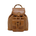 Gucci Light Brown Leather Backpack (Pre-Owned)