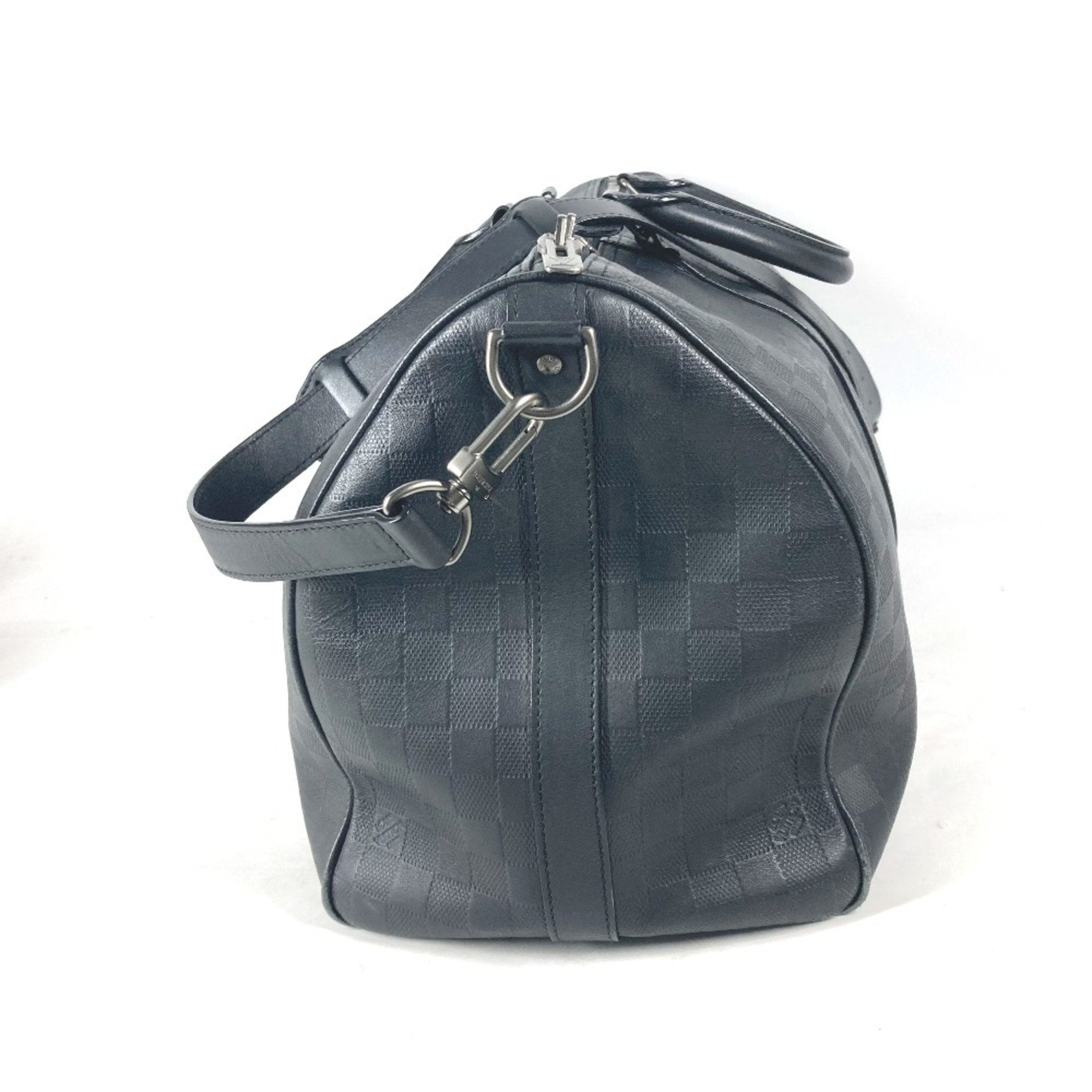Louis Vuitton Black Onyx Damier Infini Boston Bag Shoulder Bag