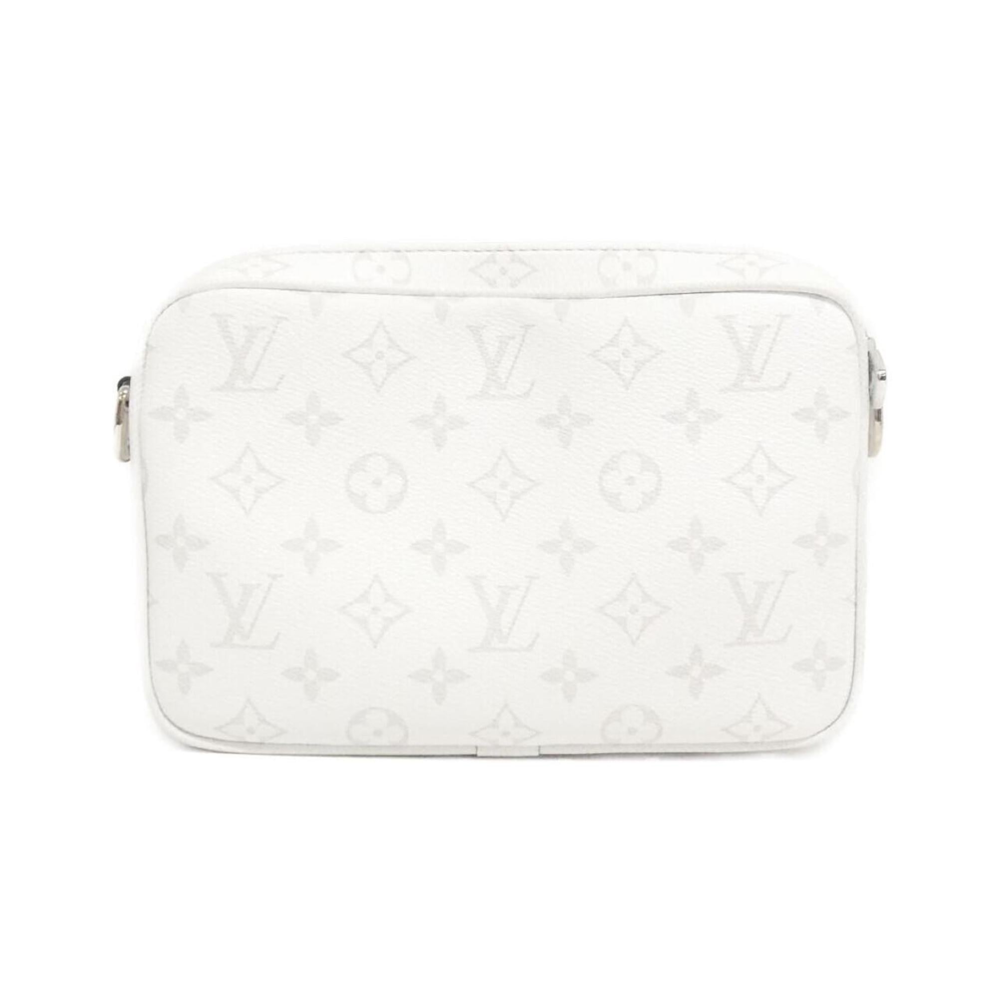 Louis Vuitton Taigarama White Coated Canvas Shoulder Bag