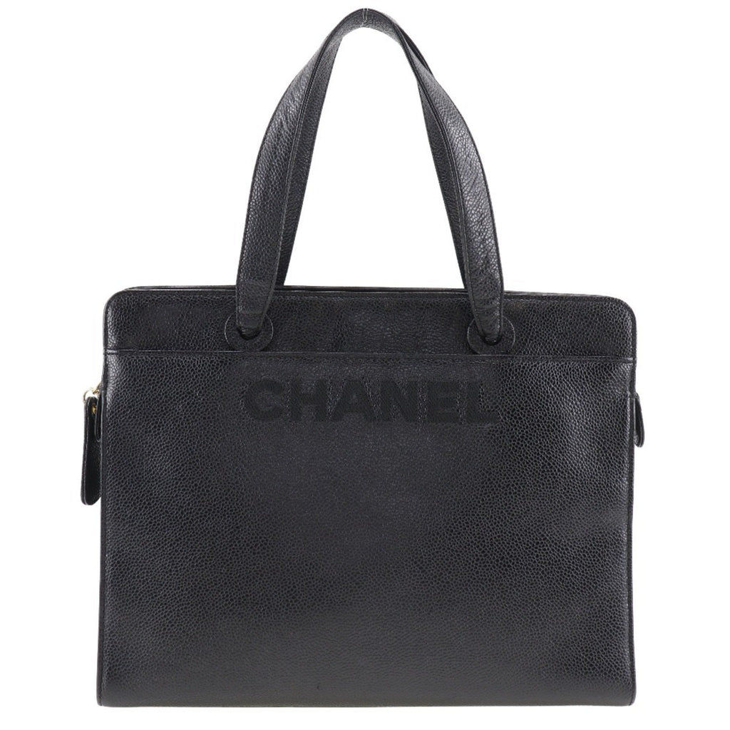 Chanel Black Caviar Leather Handbag
