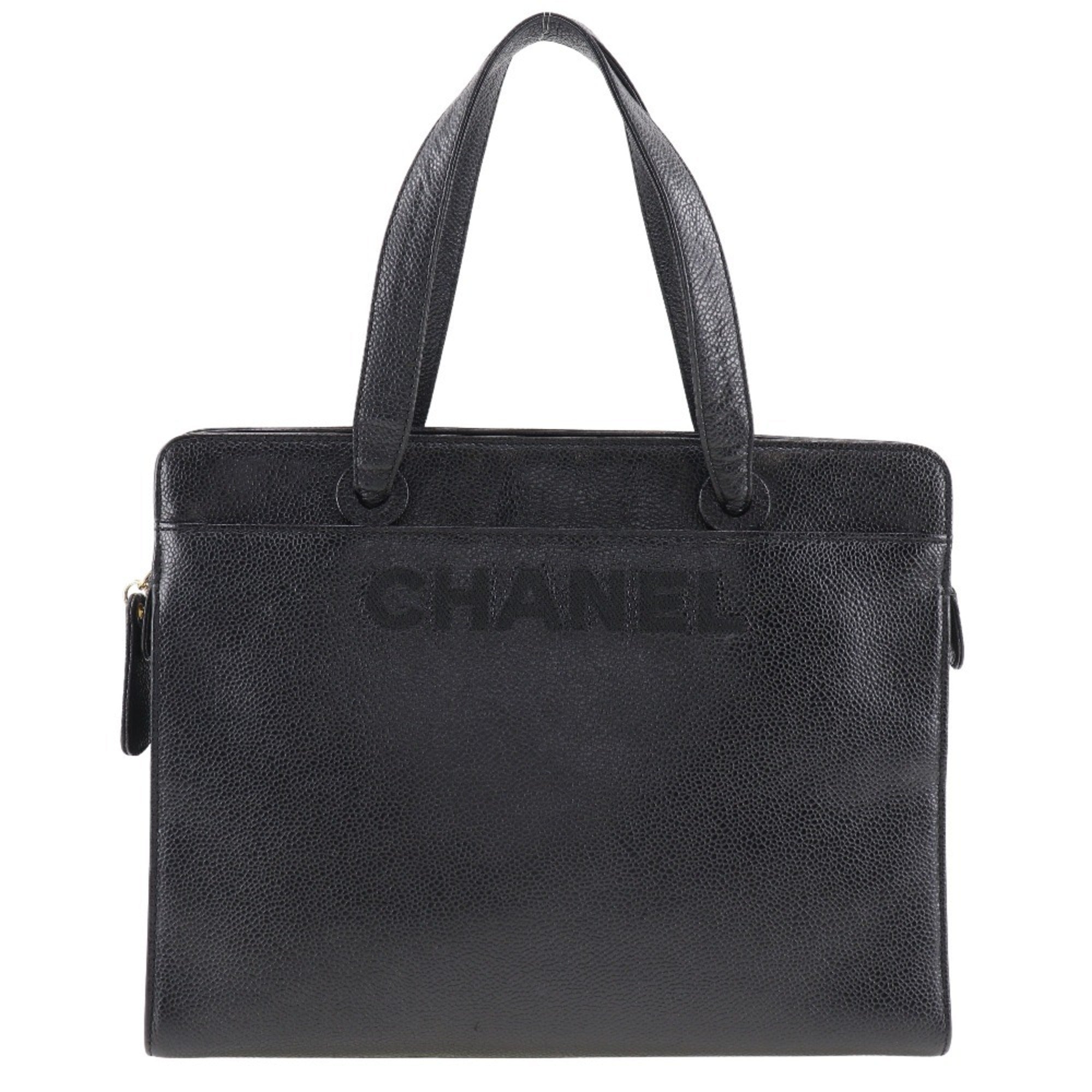 Chanel Black Caviar Leather Handbag