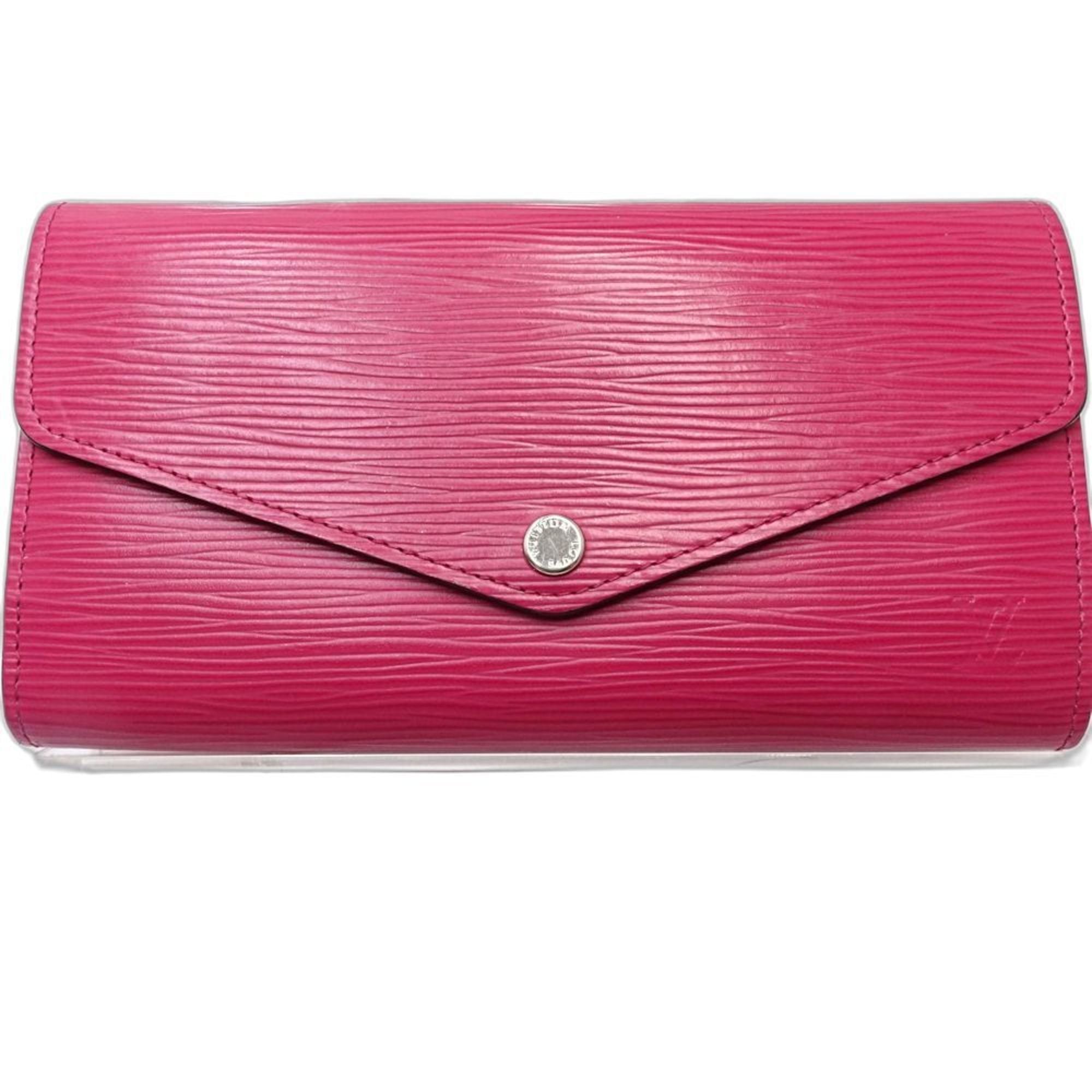 Louis Vuitton Hot Pink Leather Long Wallet