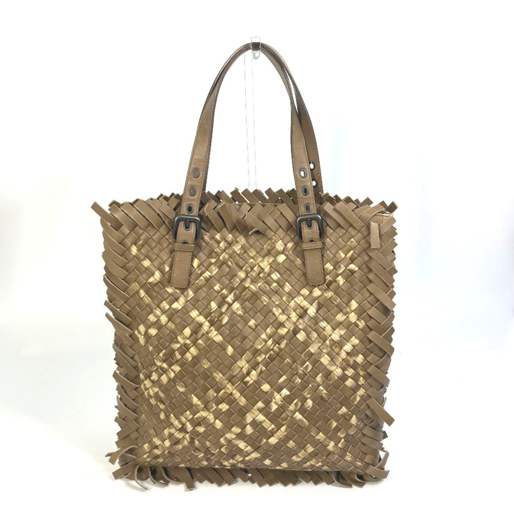 Bottega Veneta Beige Leather Tote Bag