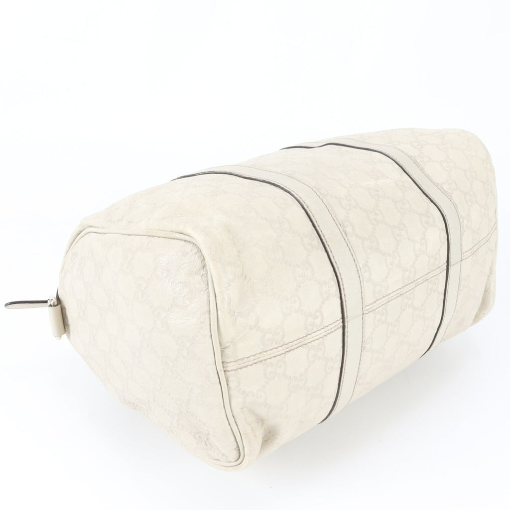 Gucci Guccissima Ivory Leather Handbag (Pre-Owned)