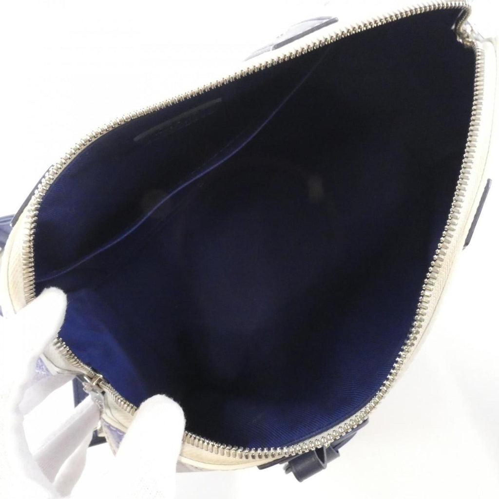 Louis Vuitton Monogram Blue Coated Canvas Boston Bag