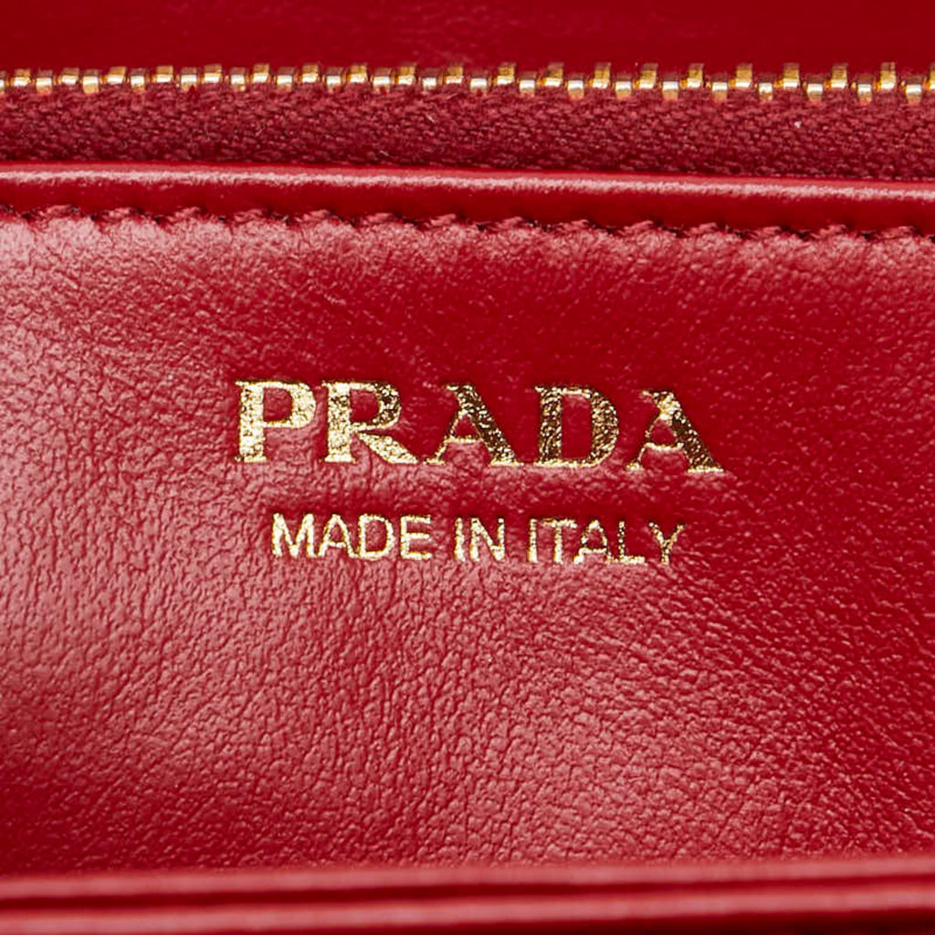 Prada Navy Leather Long Wallet (Bi-Fold)