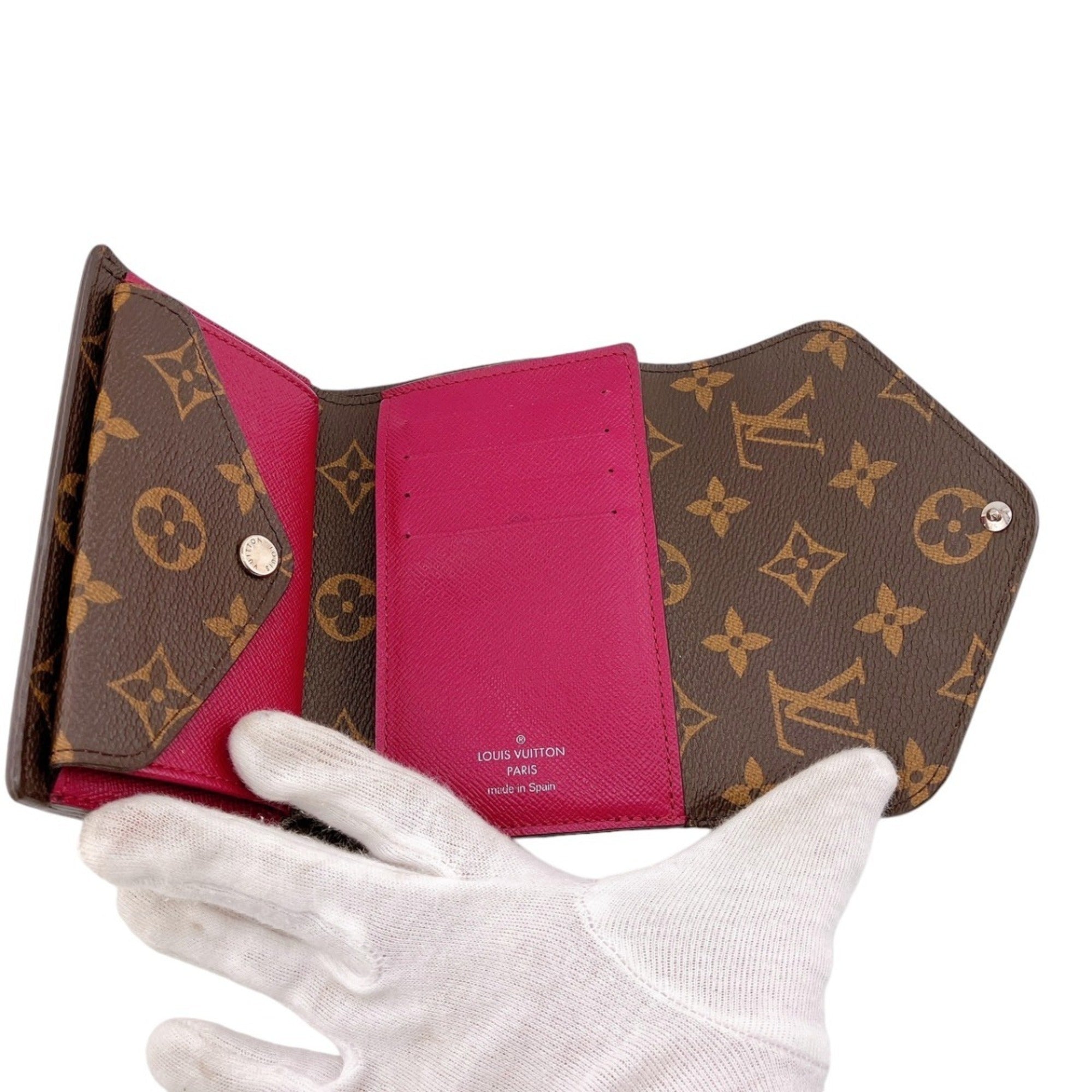 Louis Vuitton Monogram Fuchsia Monogram Epi Leather Wallet (Tri-Fold)