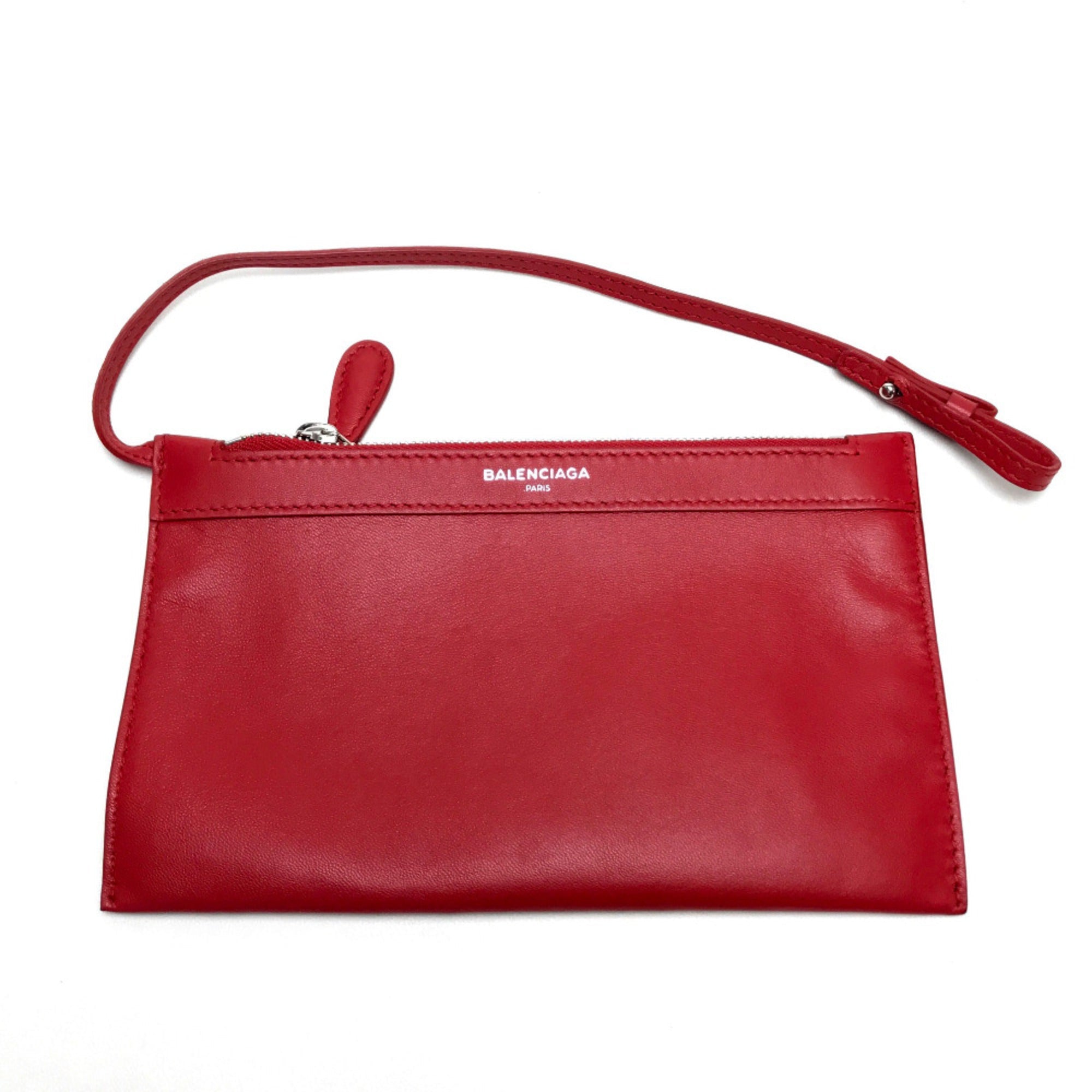 Balenciaga Red Leather Shoulder