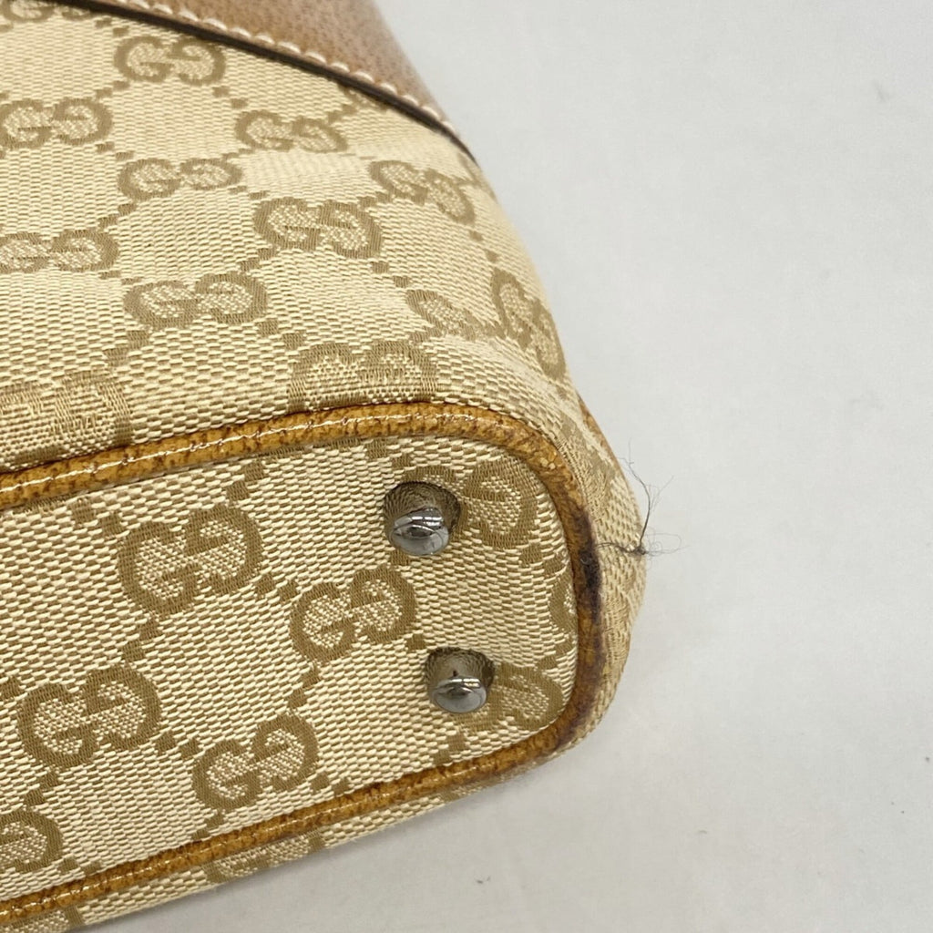 Gucci Brown Canvas Tote Bag (Pre-Owned)