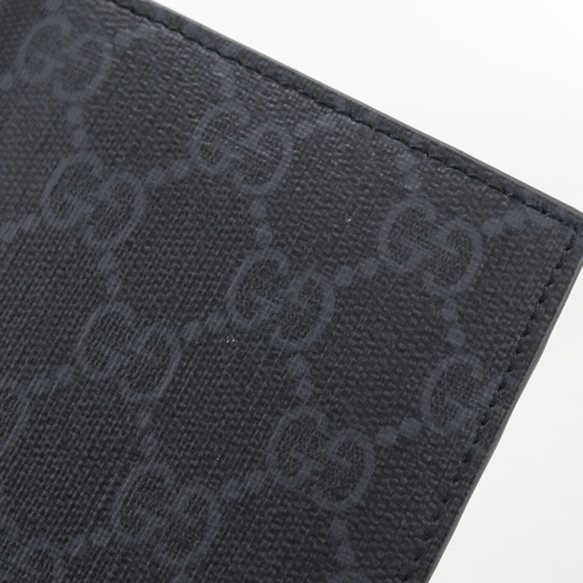 Gucci Black Pvc Long Wallet (Bi-Fold) (Pre-Owned)
