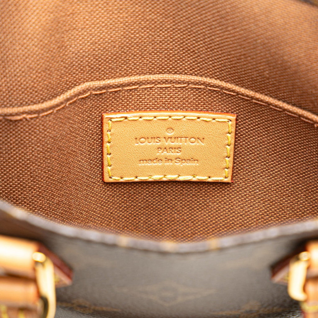 Louis Vuitton Brown Pvc Leather Handbag Shoulder Bag