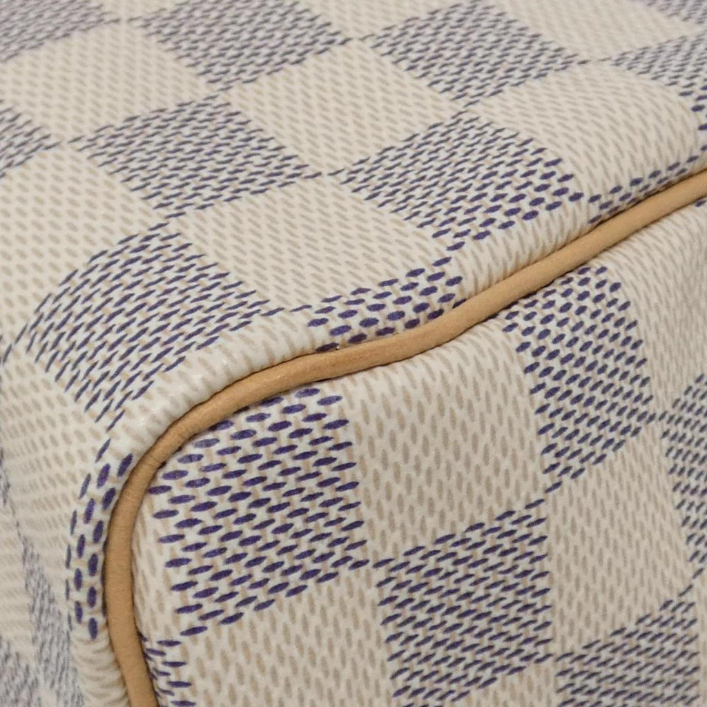 Louis Vuitton Azur Coated Canvas Boston Bag