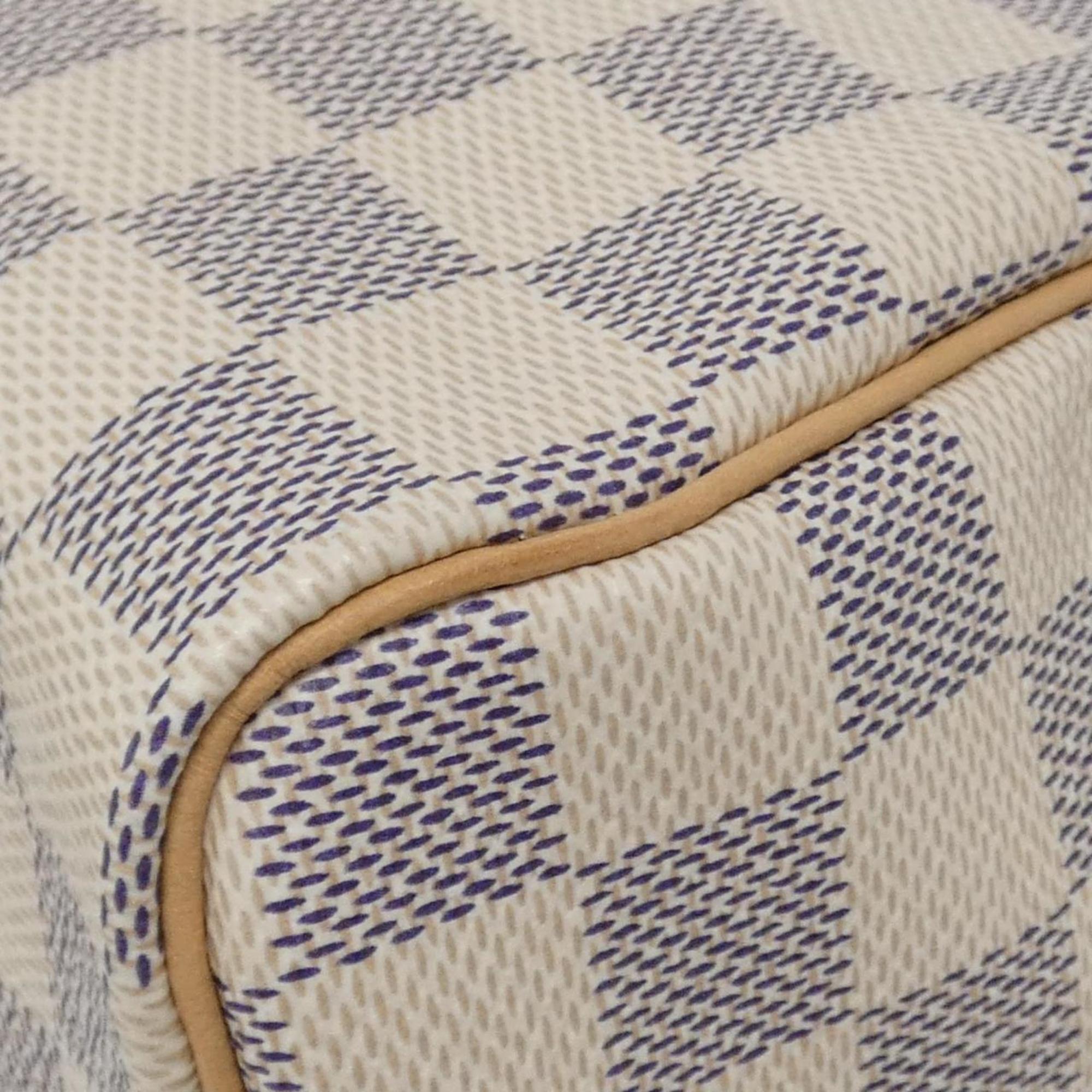 Louis Vuitton Azur Coated Canvas Boston Bag