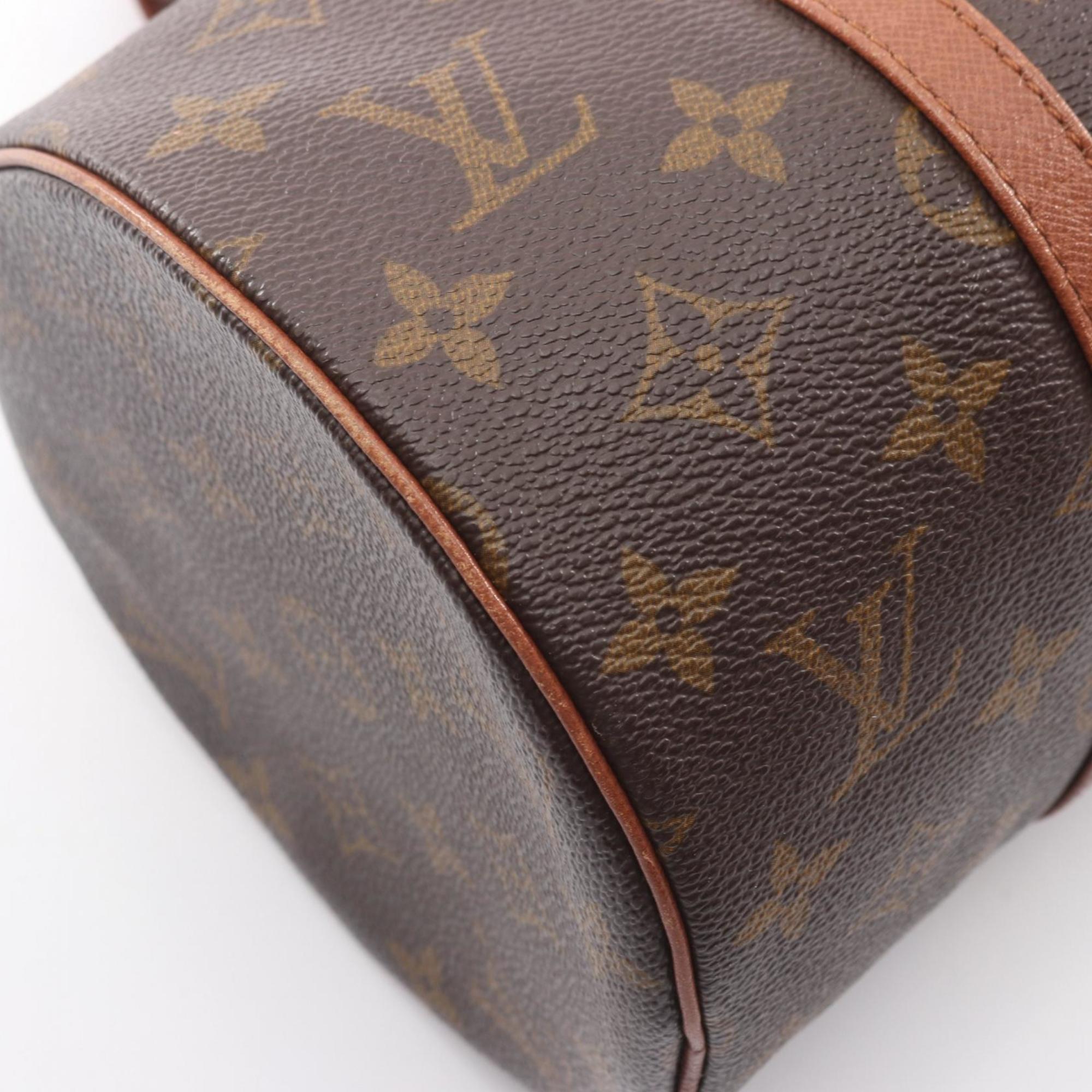 Louis Vuitton Brown Coated Canvas Leather Handbag Pouch