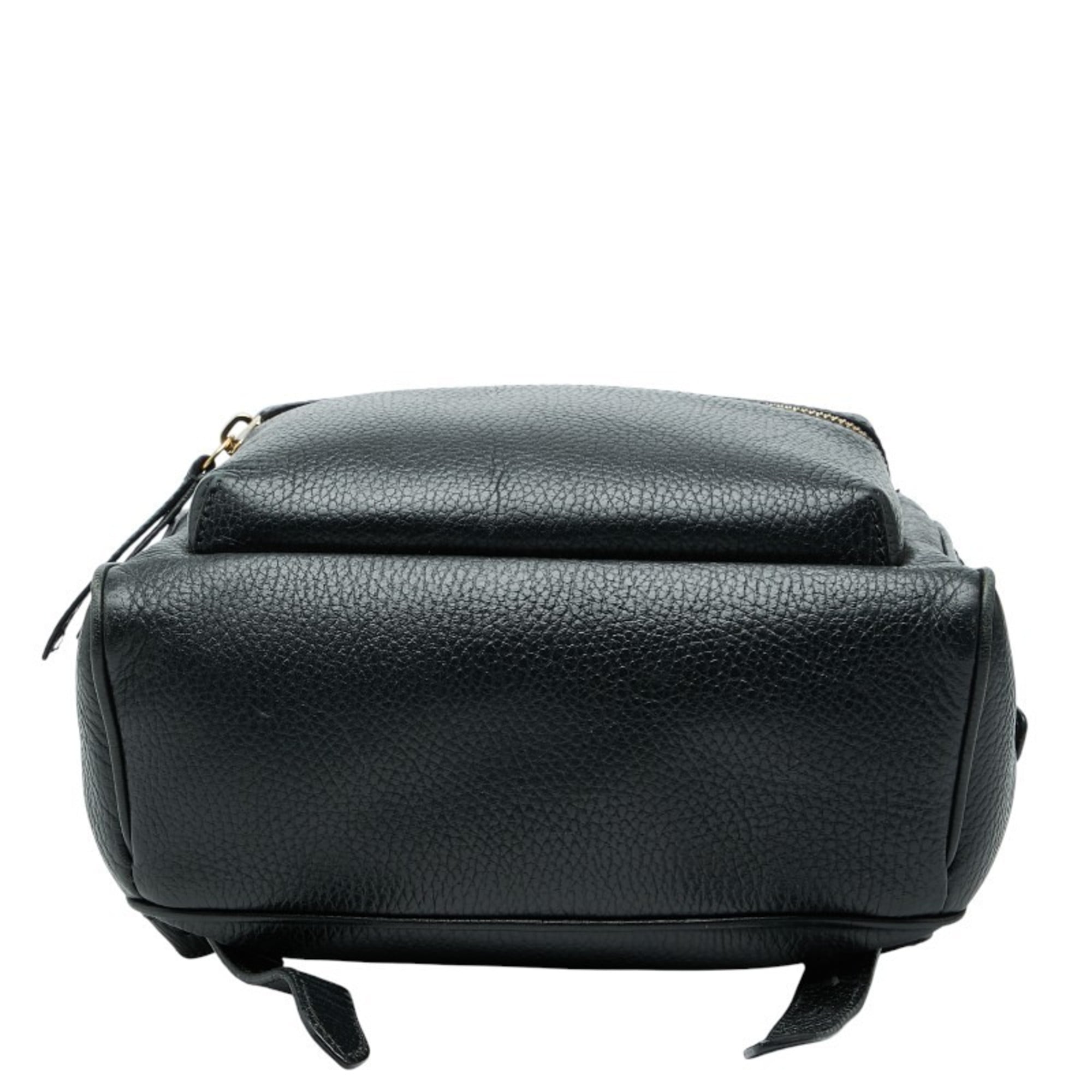 Gucci Black Leather Backpack (Pre-Owned)