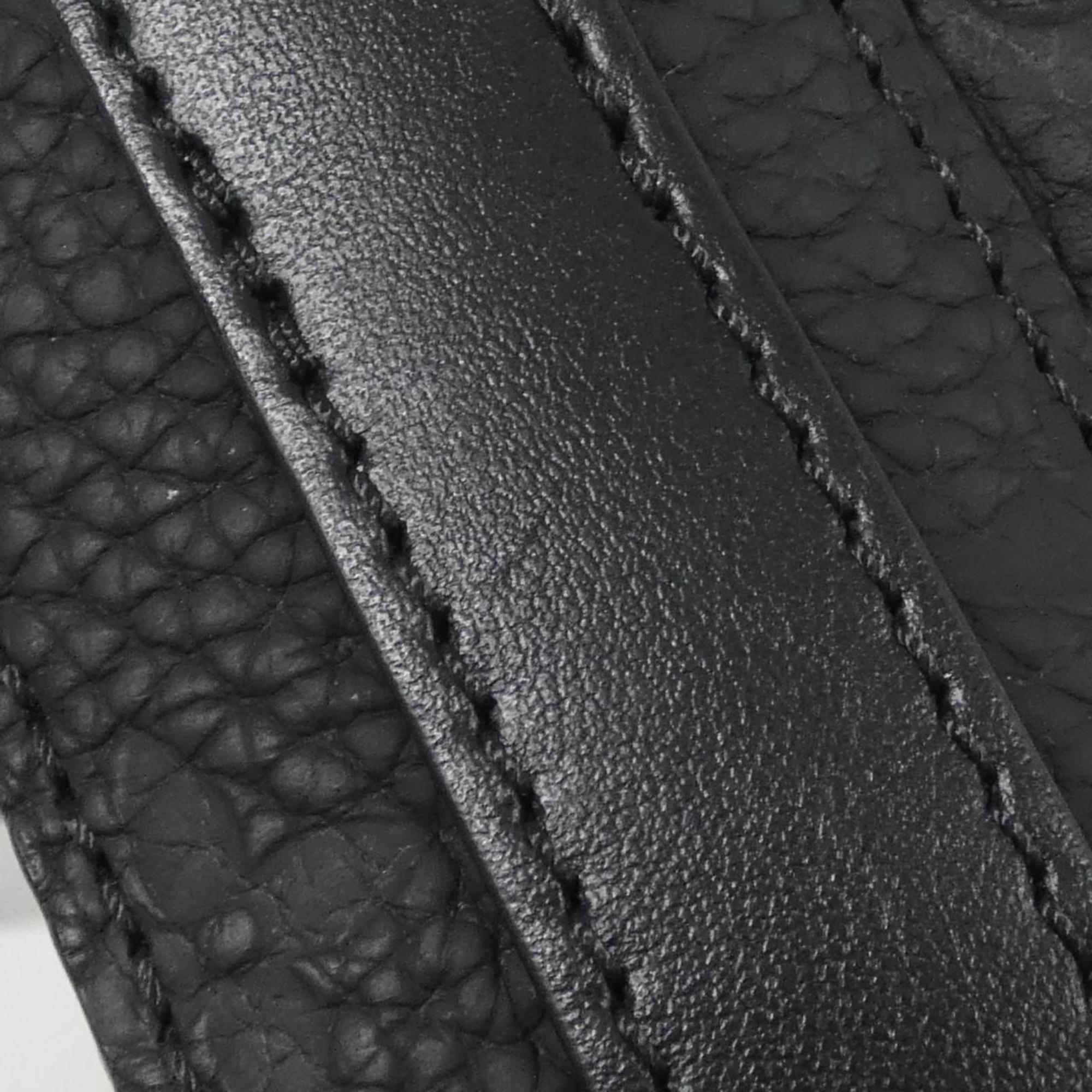 Louis Vuitton Black Leather Shoulder Bag