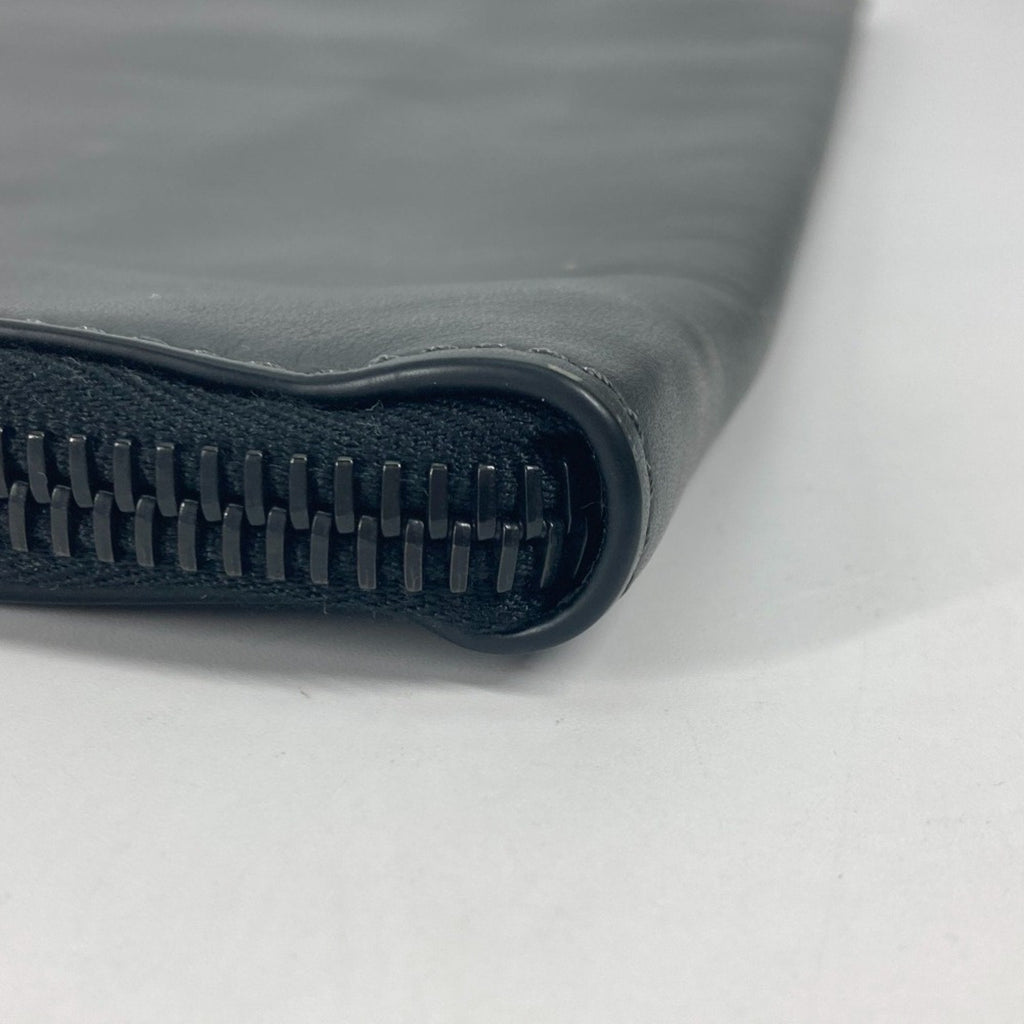 Fendi Gray Leather Clutch Bag
