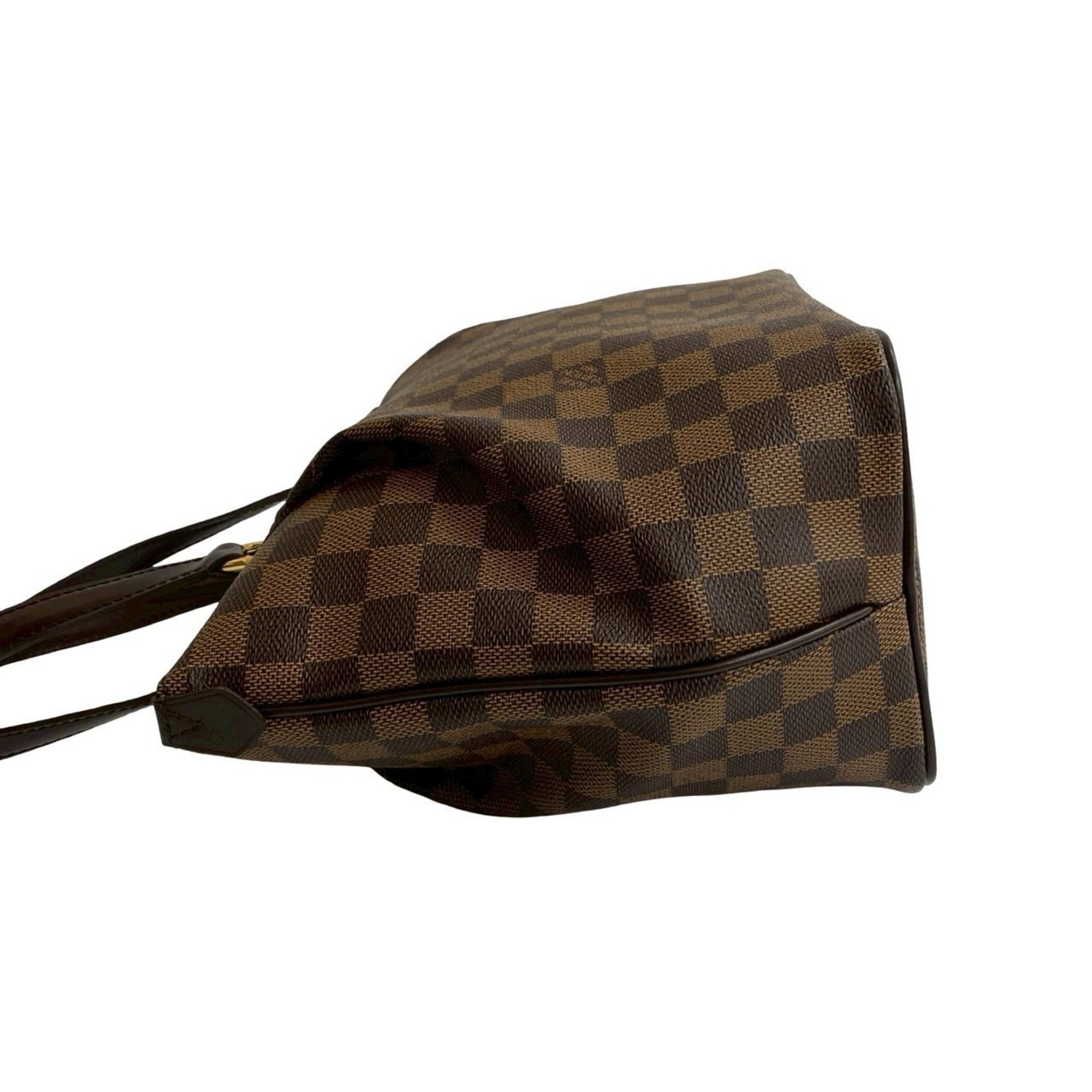 Louis Vuitton Brown Leather Pvc Handbag Tote Bag