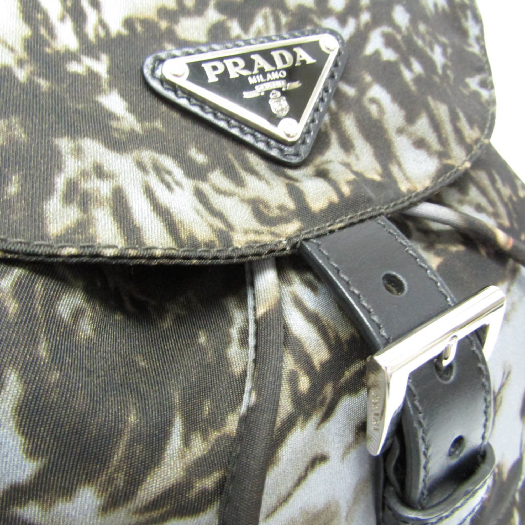 Prada Camouflage Backpack Tessuto Multicolour Nylon Backpack Bag