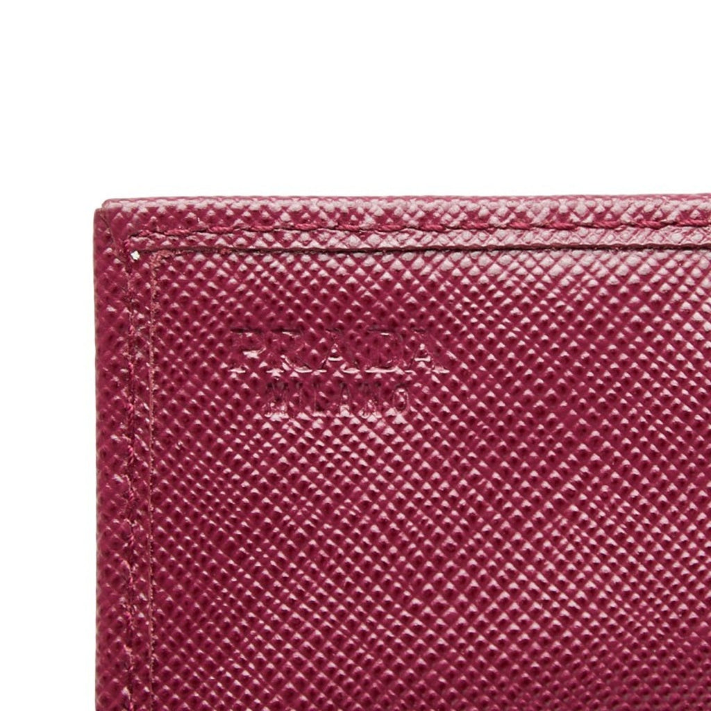 Prada Purple Leather Coin Purse/Coin Case