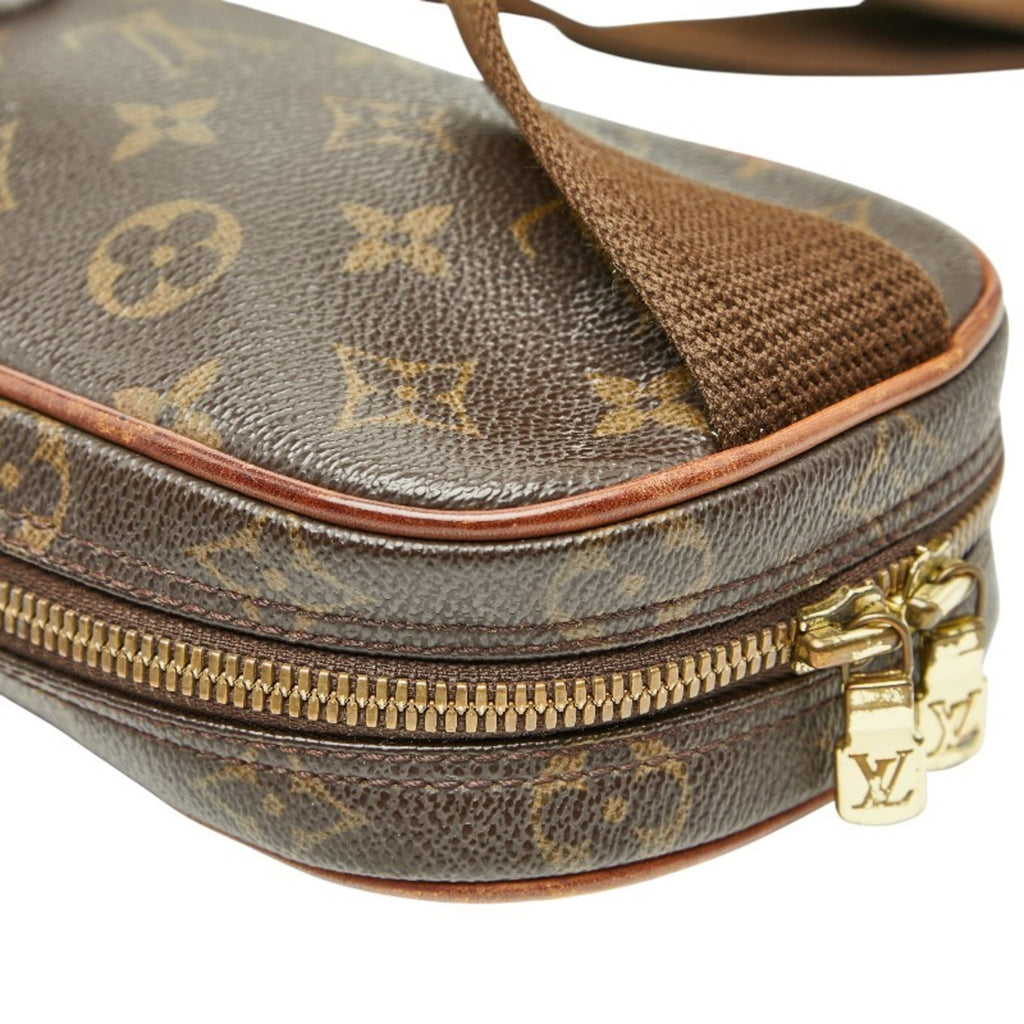 Louis Vuitton Brown Pvc Leather Sling Bag