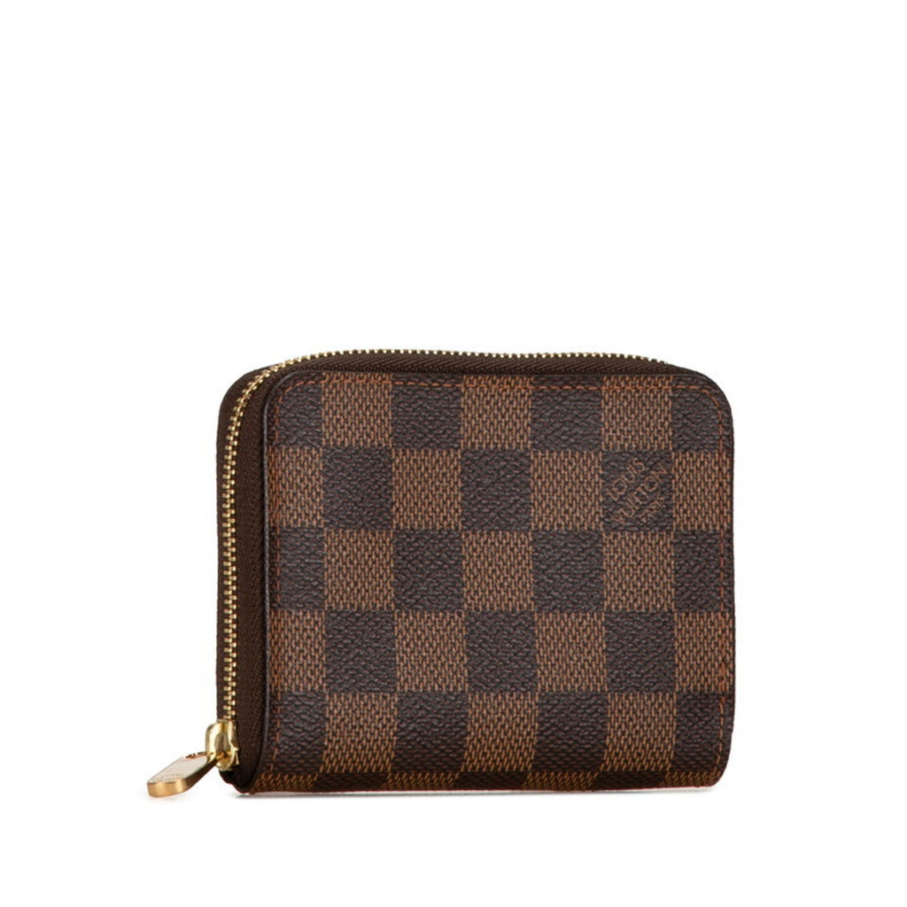 Louis Vuitton Brown Damier Canvas Pvc Leather Coin Purse/Coin Case