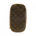 Louis Vuitton Marron Coated Canvas Pochette Shoulder Bag