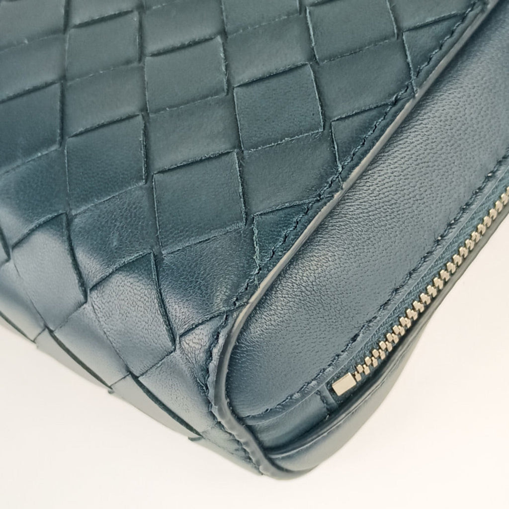 Bottega Veneta Blue Intrecciato Handbag Shoulder Bag Tote Bag