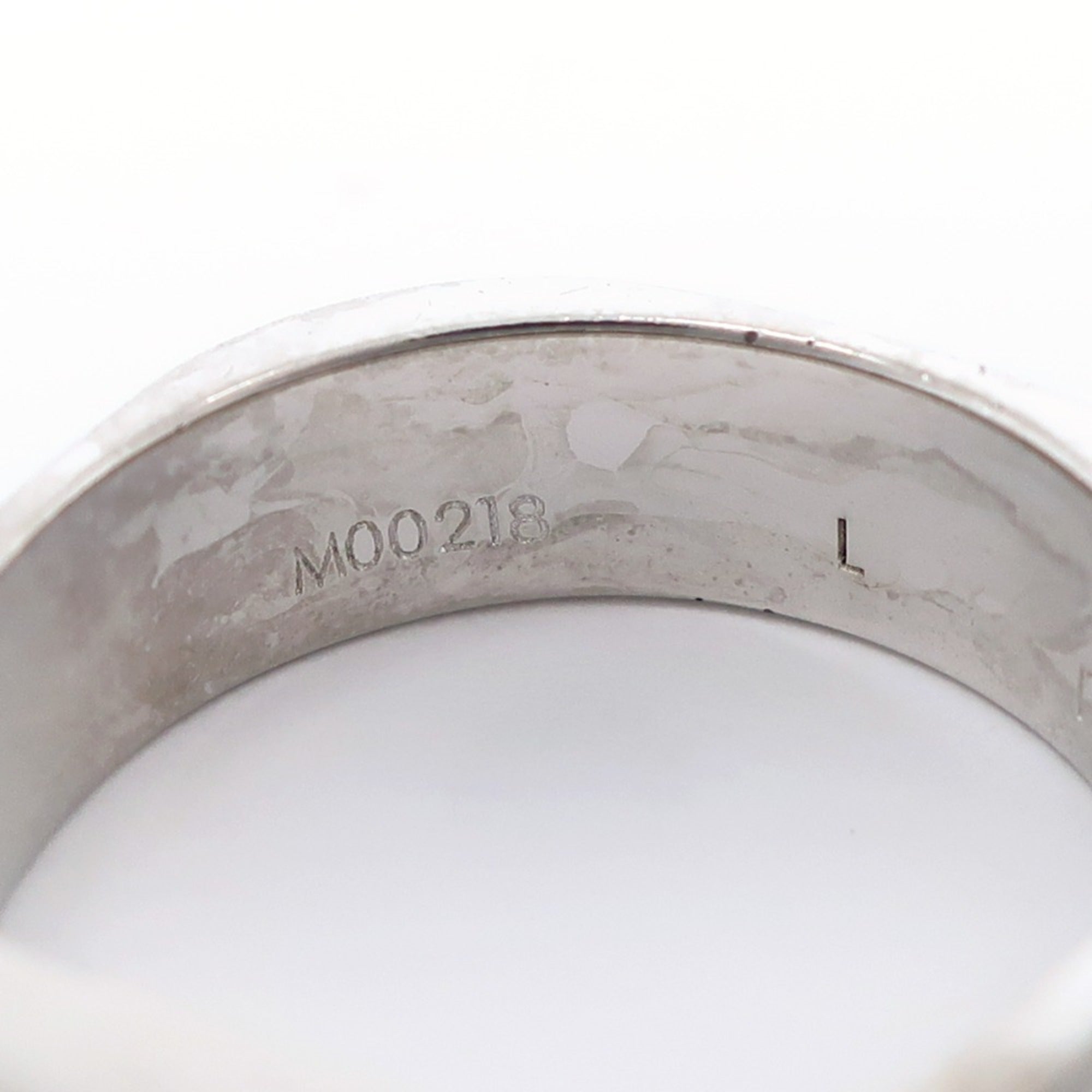 Louis Vuitton Silver Metal Band Ring
