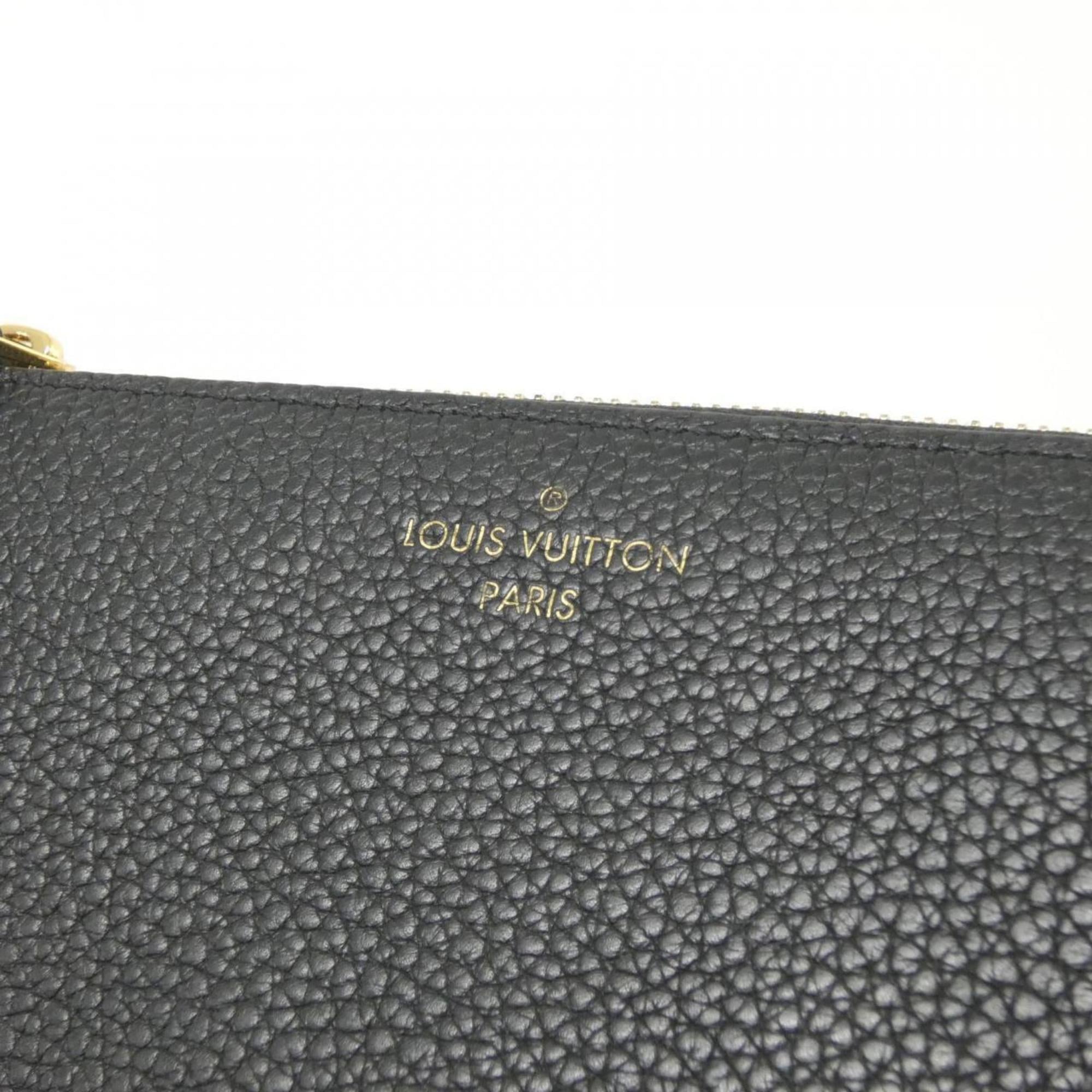 Louis Vuitton Black Leather Long Wallet