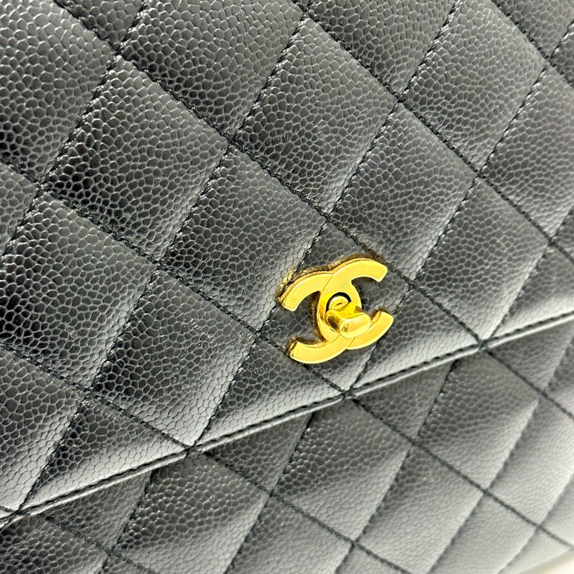 Chanel Black Leather Handbag