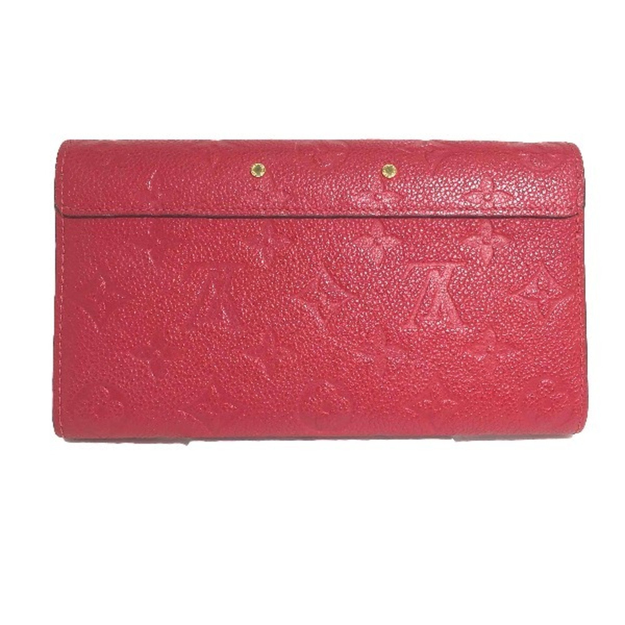 Louis Vuitton Red Color Monogram Long Wallet