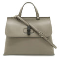 Gucci Gray Bamboo Handbag Shoulder Bag (Pre-Owned)