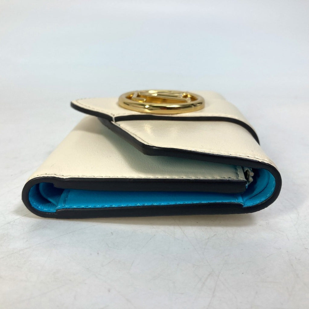 Louis Vuitton White Leather Wallet (Tri-Fold)