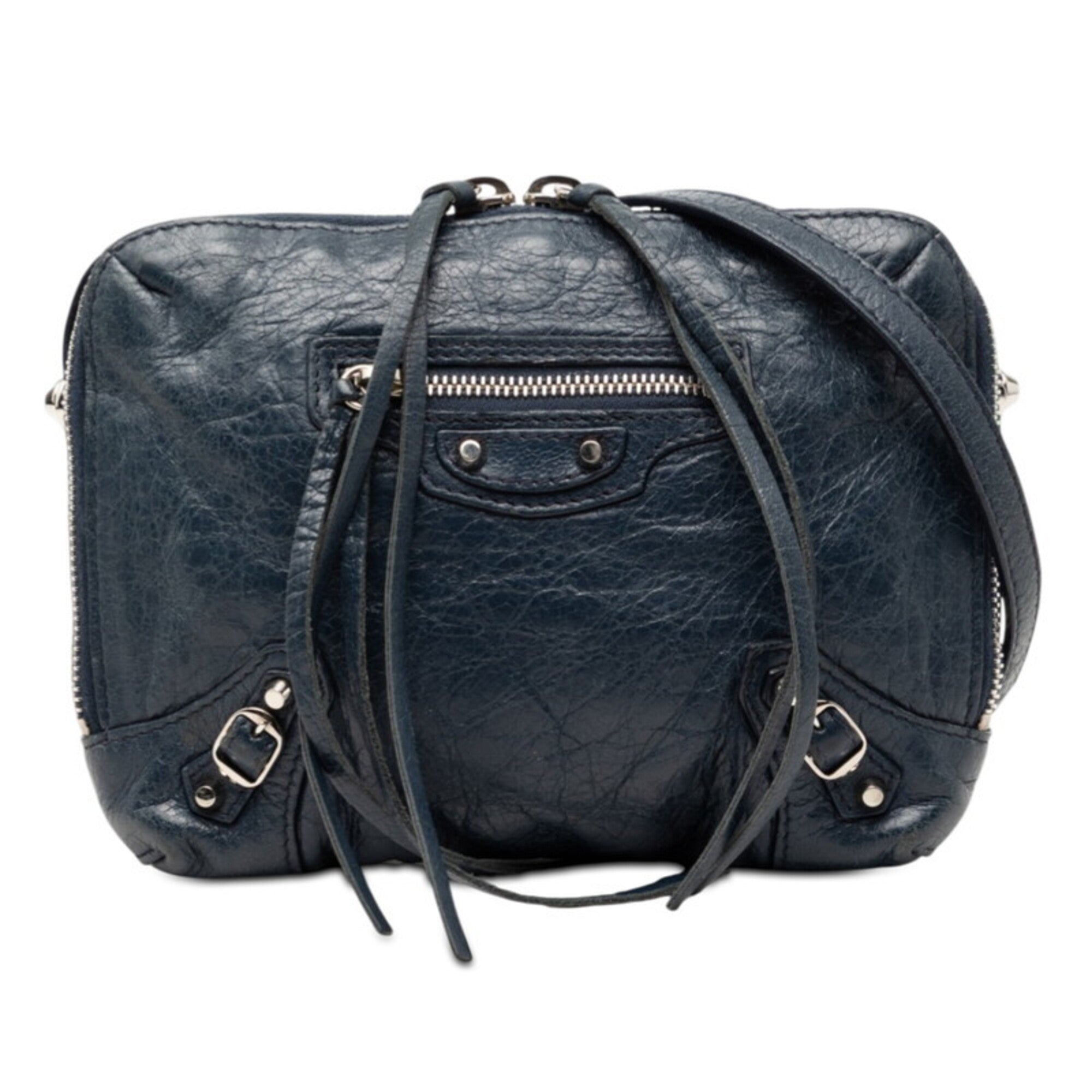Balenciaga Blue Leather Shoulder