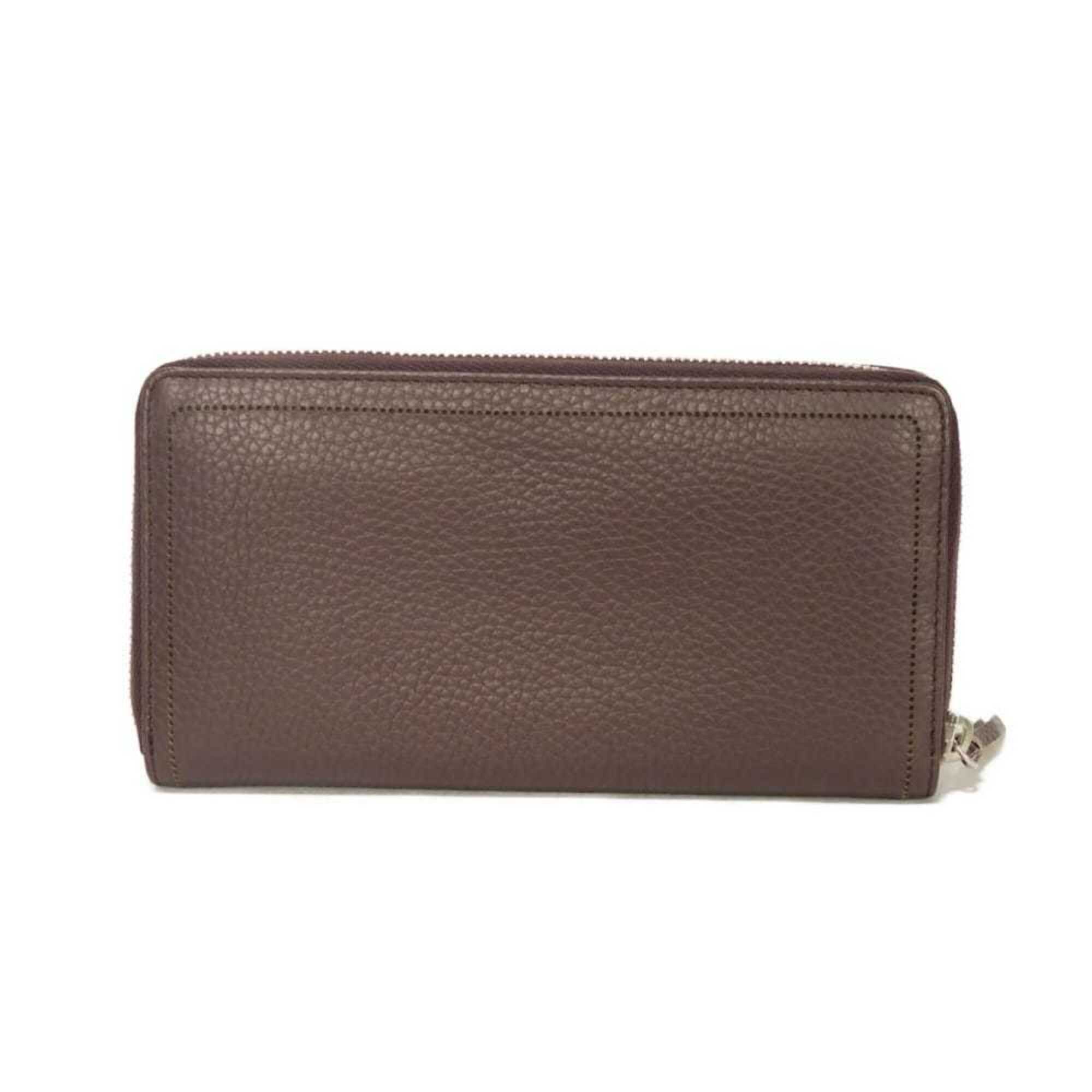Balenciaga Bordeaux Leather Long Wallet (Bi-Fold)