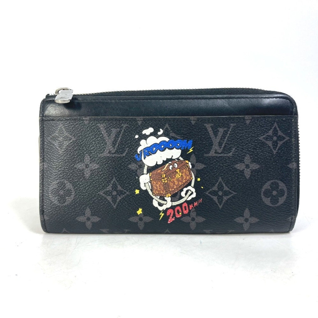Louis Vuitton Monogram Eclipse Black Blue Monogram Eclipse Long Wallet