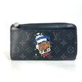 Louis Vuitton Monogram Eclipse Black Blue Monogram Eclipse Long Wallet