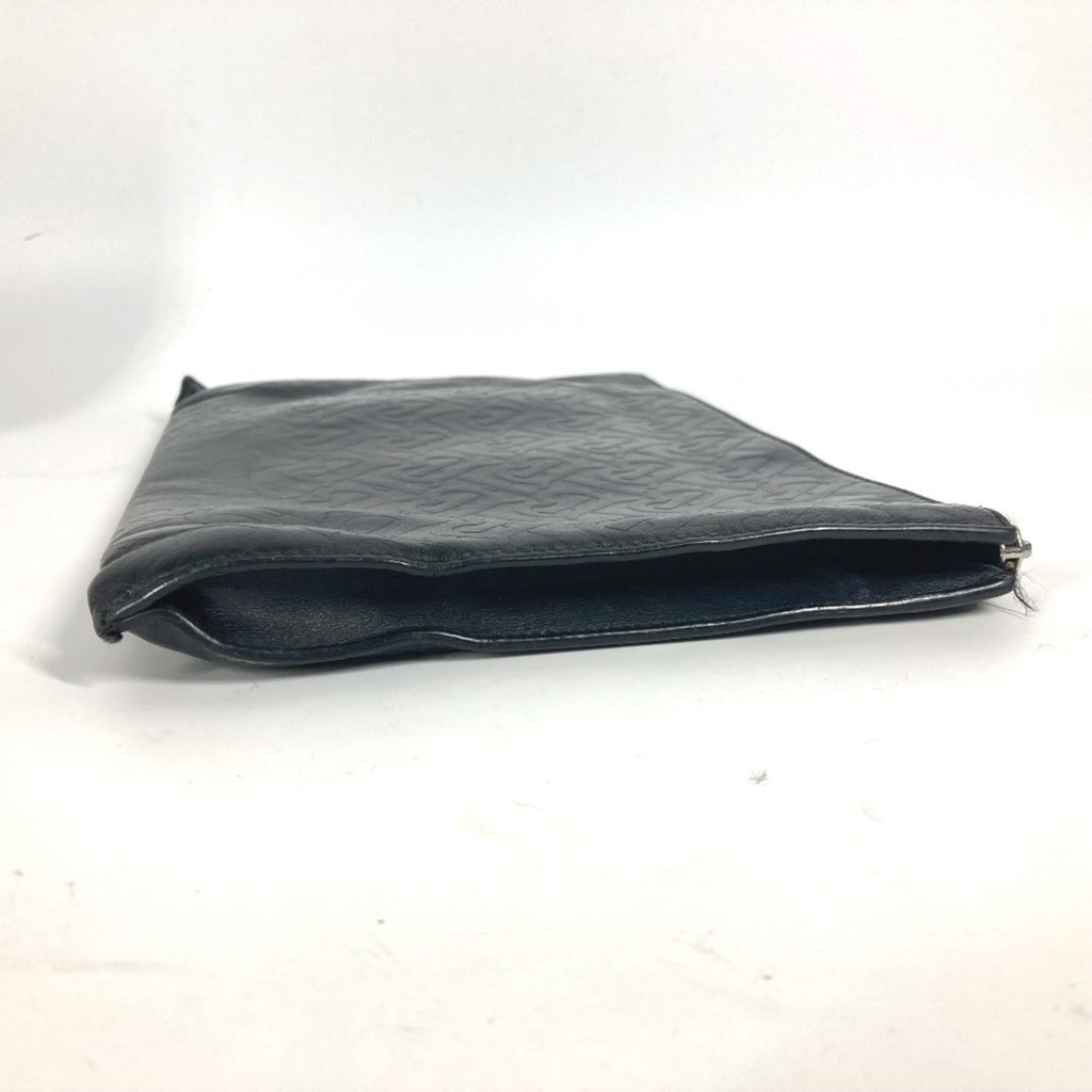 Burberry Black Leather Clutch Bag Pouch